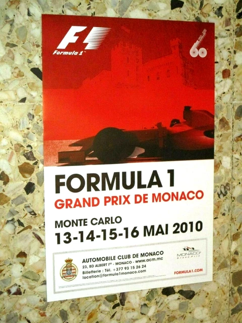 Affiche Officielle Grand Prix F1 De Monaco 2002 – Originale 40x60cm