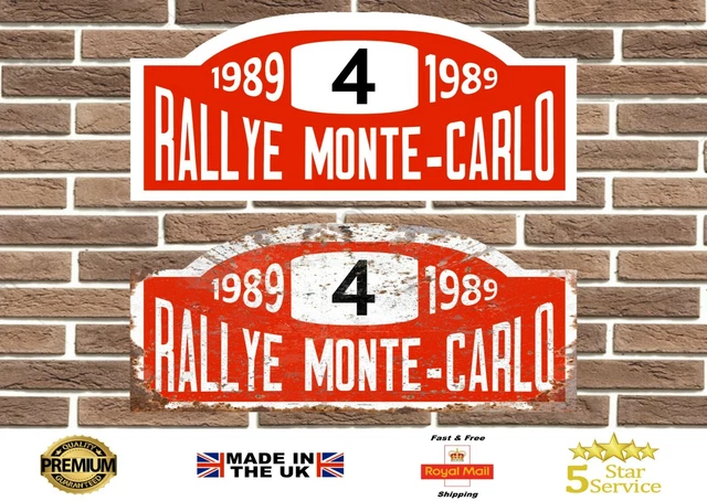 Plaque Officielle Rallye Monte Carlo 2009 - Métal 40x20 Cm - Auto Moto