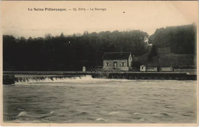 CPA La Seine Pittoresque EVRY 13. Le Barrage (924482)