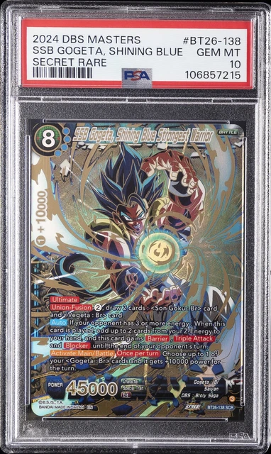 SSB GOGETA, SHINING Blue Strongest Warrior BT26-138 SCR Dragon