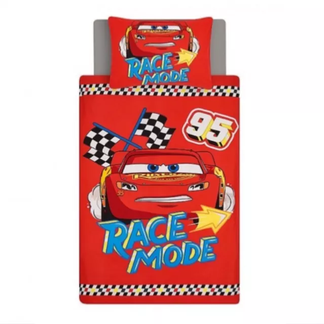 Disney pixar cars race- 2 piece single bedding set