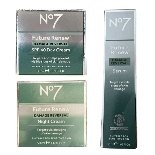 No7 Future Renew Damage Reversal Women SPF40 DAY Cream/ Night Cream & Serum.