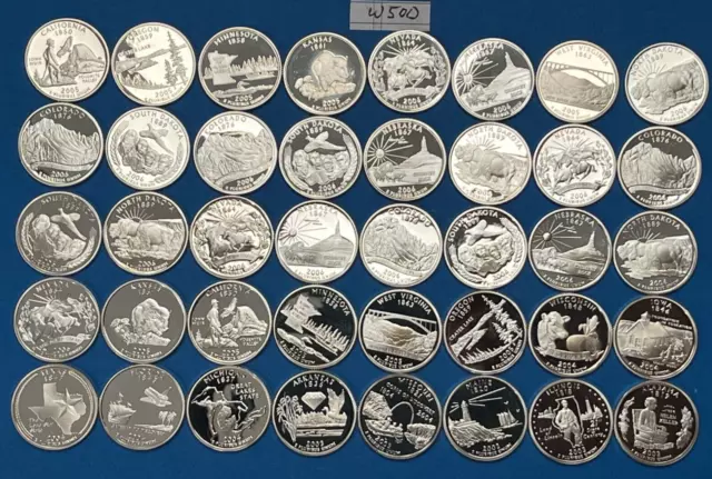 Washington Silver Quarter Roll of 40 Coin | S Proof 90% Silver 2002-2008 | W500