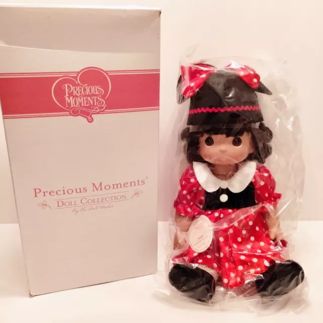 New 12" Precious Moments Disney Parks Timeless Mouseketeer Brunette Doll Rare