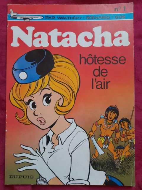 NATACHA HOTESSE DE L'AIR  1977 BD souple