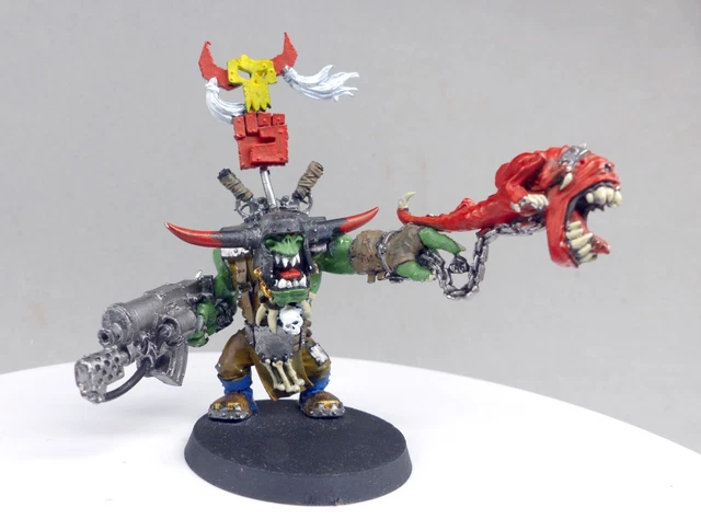 Figurines Warhammer 40k Orks - Metal Oop, Big Boss, Squig, Horn, Banner, Burna, Shoota