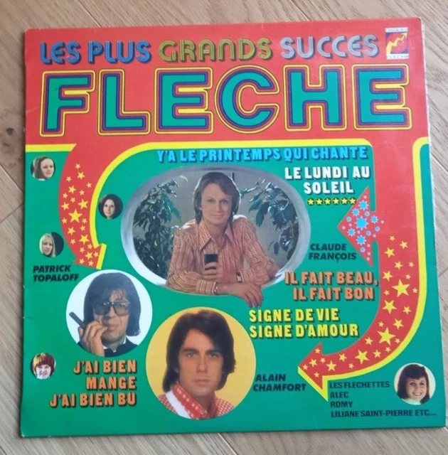 Carte Collector Claude François - PDG Disques Flèche - Vintage 70s - Rare