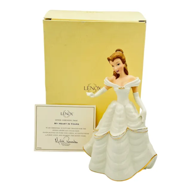 Lenox Disney Showcase Collection Belle My Heart Is Yours Porcelain Figurine