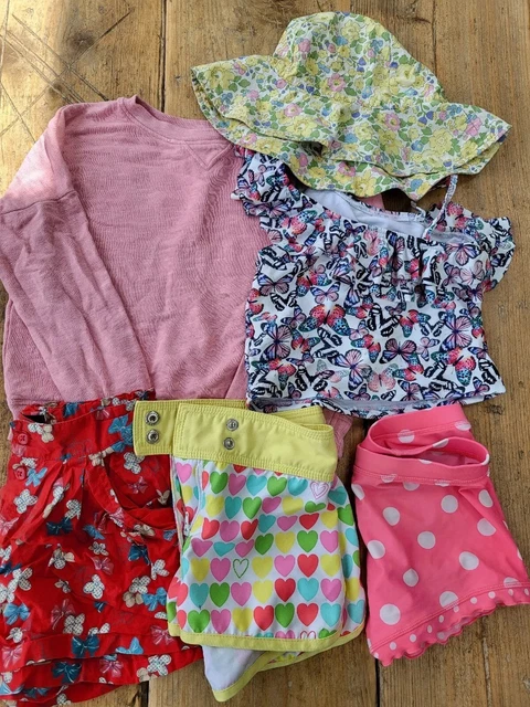 Girls Clothes Bundle Summer Pink Red M&S Next La Redoute 5 6 Years