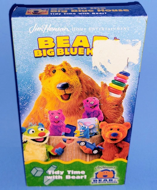 BEAR IN THE Big Blue House VHS Tape 2002 Tidy Time with Bear Jim Henson ...
