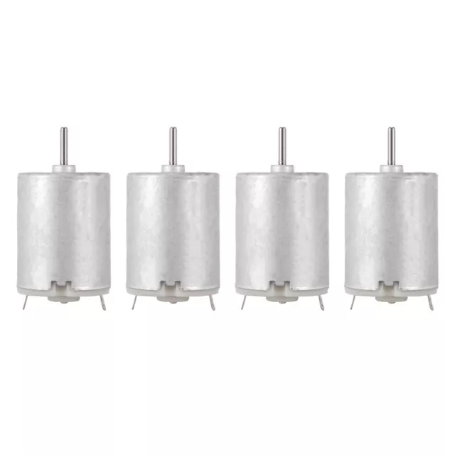 4X 8000 RPM 9V 68MA  Drehmoment Magnetisch Zylindrische  DC Motor Silber F2U9