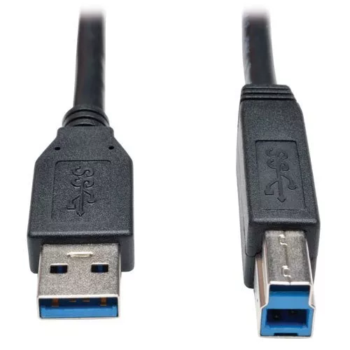 Tripp Lite Usb 3.0 Superspeed Device Cable [ab M/m] Black, 3-ft. - Usb For Hard