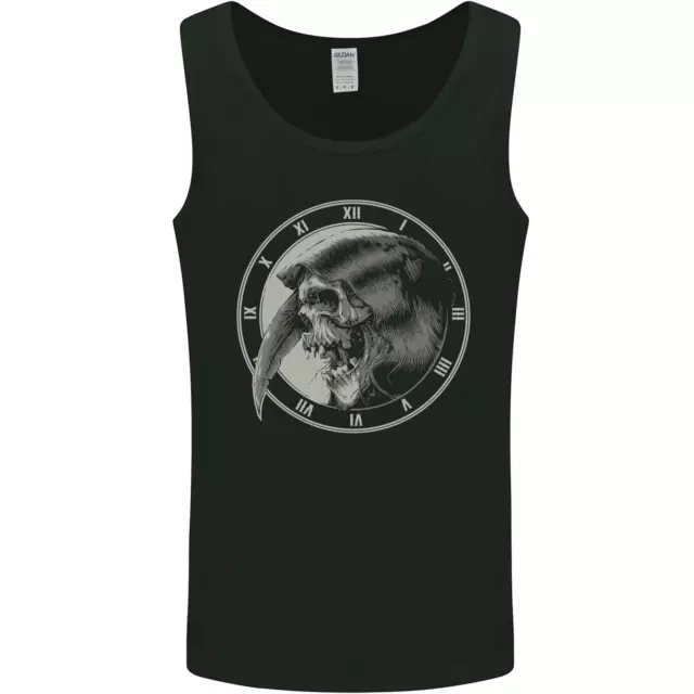 Grim Reaper Orologio Teschio Biker Gotico Demone Da Uomo Gilet Cisterna