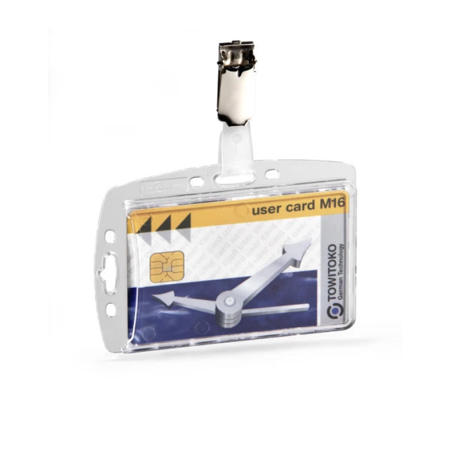 DURABLE Namensschilder, Hartbox, mit Clip, 54 x 85 mm