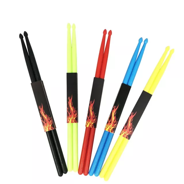 IRIN 1 Paar farbenfrohe Drumsticks aus Nylon f��r professionelle Drummer