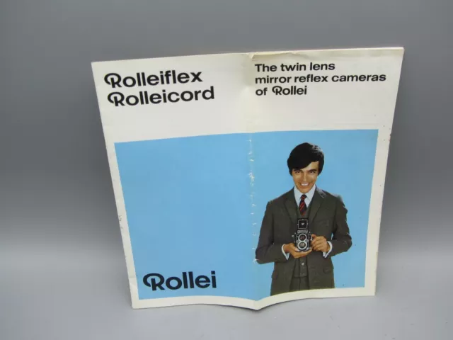 1969 Rollei Rolleiflex Tele 2.8F 3.5F T Rolleicord VB TLR Camera Brochure 11 pp