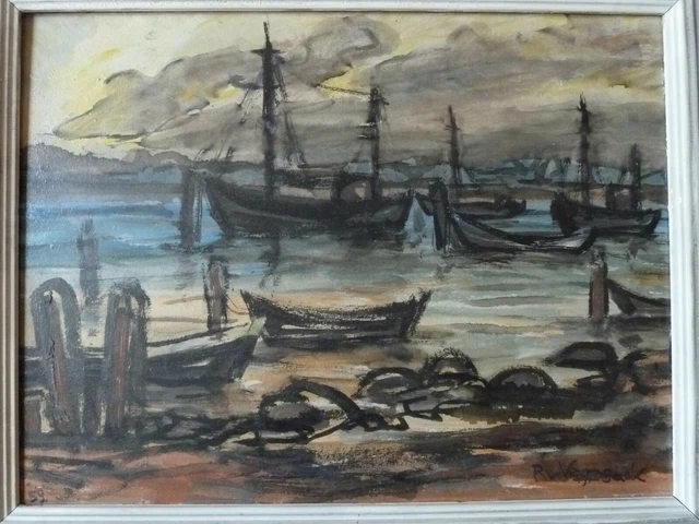 RUPPRECHT VON VEGESACK 19171976 Hafen in Maasholm Schleswig