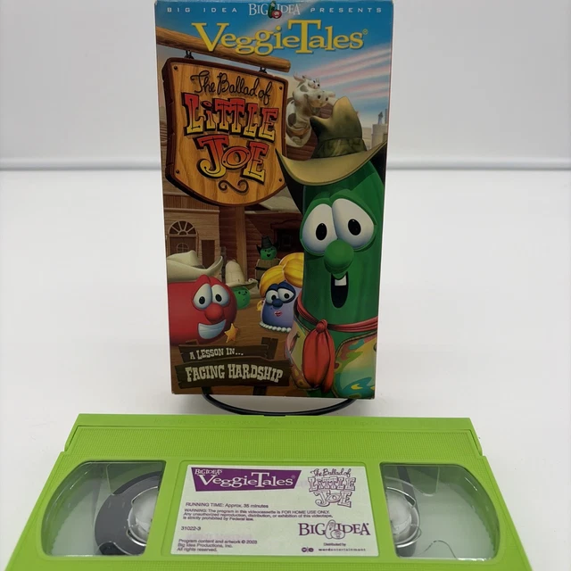 VEGGIETALES THE BALLAD OF LITTLE JOE Larry the Cucumber VHS Veggie ...