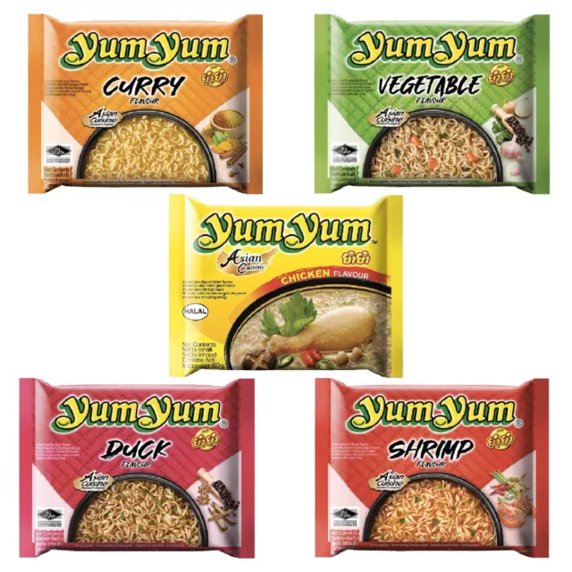Zuppa di pasta istantanea Yum Yum - Mix Box 5 PEZZI VARIETÀ MISTE - pollo, anatra...
