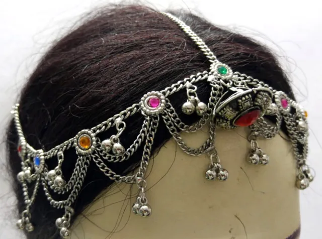 Artisan Afghan Kuchi Tribal HeadPiece Jewelry Belly Dance Damni Banjara NEW ATS