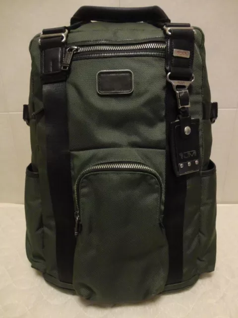 TUMI 22380SPH Alpha BRAVO Lejeune 2-Way Backpack Tote Green Ballistic Nylon