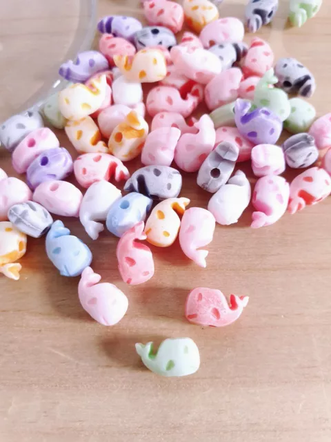 Wal Acrylperlen zum Basteln/Schmuckherstellung ♥ Beads Spacer Basteln Deko Bunt