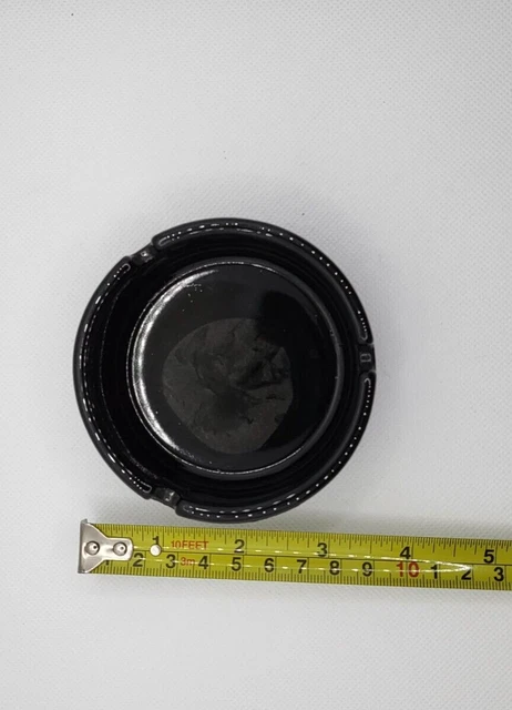 Vintage Ashtray - Stardust Black Glass