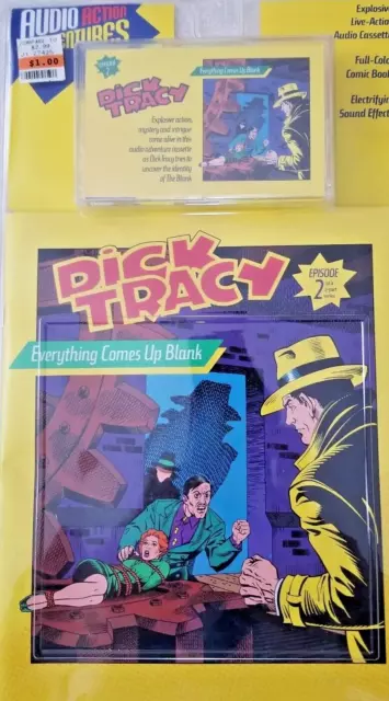 Dick Tracy Audio Action Adventures Cassette Tape Comic Book Episode 2 Disney