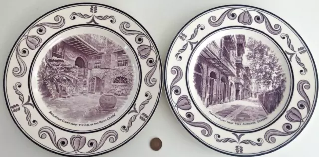 Antique / Vintage Crown Ducal England - USA Scenes of Old New Orleans Plate