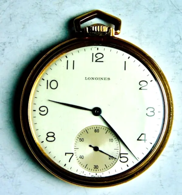 1940S VINTAGE LONGINES 17-Jewel Swiss Pocket Watch w/JBOSS 10K GF ...