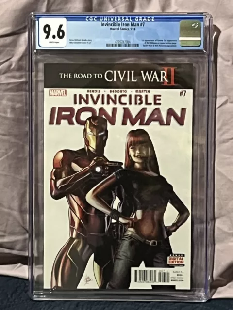 Invincible Iron Man 7 CGC 9.6 First Appearance of Riri Williams