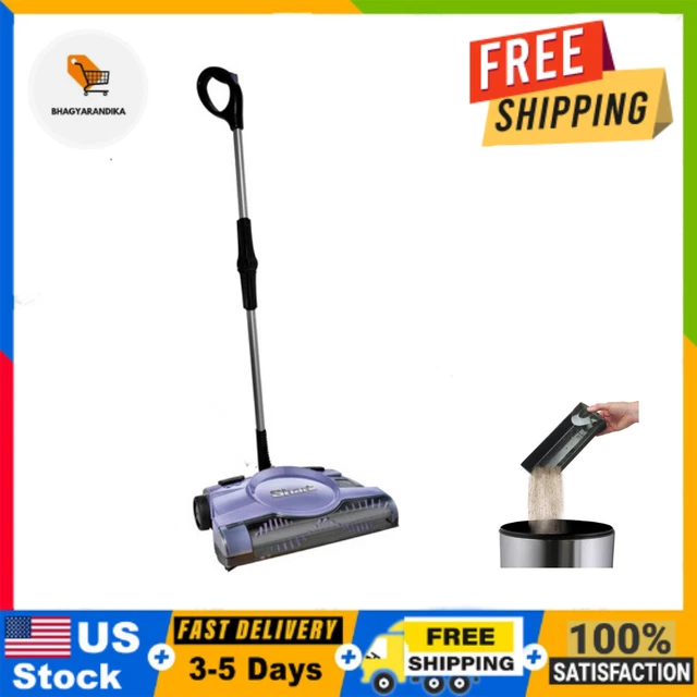 Sweeper, 12" Rechargeable Floor & Carpet Sweeper, Cordless - Purple