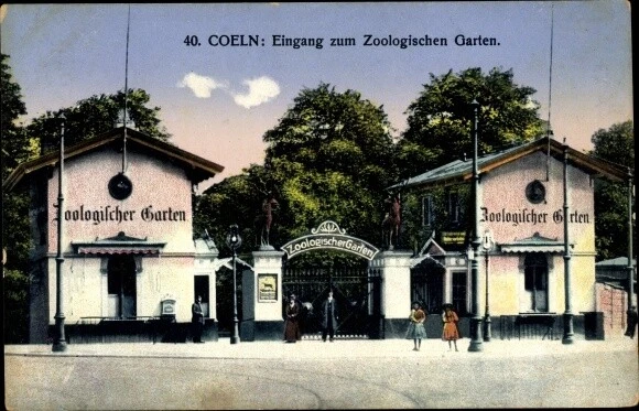 AK KÖLN AM Rhein, Eingang zum Zoologischen Garten 2959864 EUR 2,75