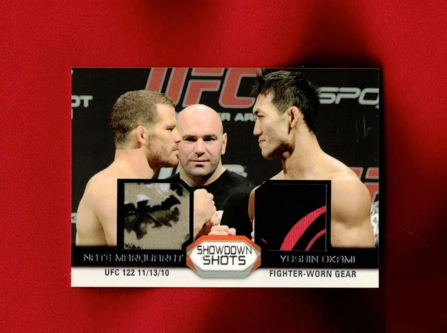 2011 Topps UFC SHOWDOWN SHOTS #SSOR-MO Nate Marquarot vs. Yushin Okami