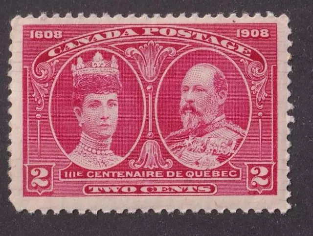 Canada 1908 King & Queen 2¢ Quebec Tercentenary, MNH sc#98