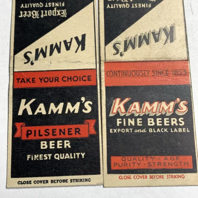 https://www.picclickimg.com/NpkAAOSwI7NlX-yr/Beer-Matchbook-Cover-Lot-Of-2-Diff-Kamms.webp