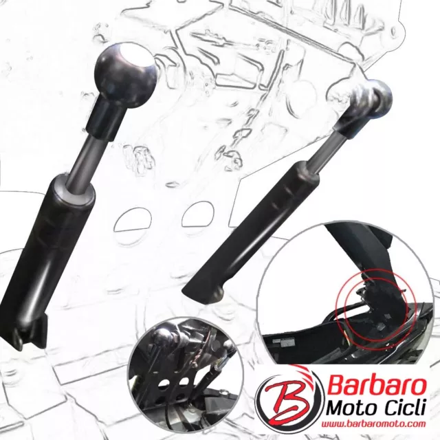 2 Ammortizzatori Molle Alzasella Idraulici Tmax T-Max 530 2014 2015 Alza Sella