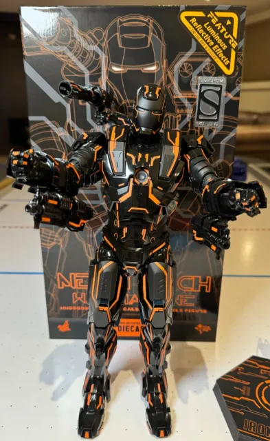 Hot Toys Iron Man 2 Neon Tech War Machine 1/6 Scale MMS553-D35