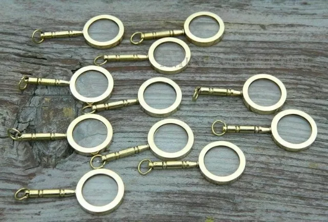 10 Mini Magnifying Glass Pendant Set Beautiful Pendants Of Readers Glass Whole
