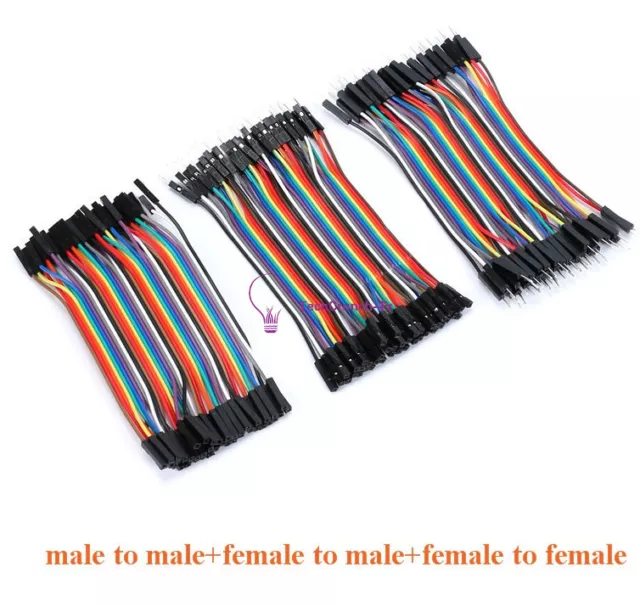 120x10cm Dupont Wire Male to Male Male to Female Female to Female Jumper Cable