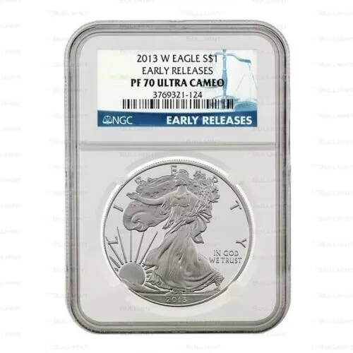 SALE !!  2013 W American Silver Eagle 1oz Early Releases NGC PF70 Cameo Proof