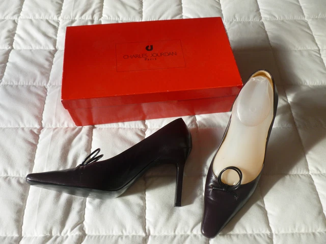 Escarpin aubergine hot sale