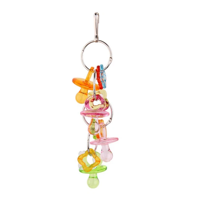 1Pc Kauen Spielzeug Acryl Niple Geformt Käfig Zubehör Für Hamster Pet Papagei