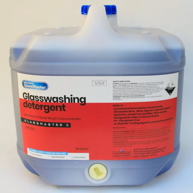 Glassmaster C (Glasswashing Concentrate) -15 Litres