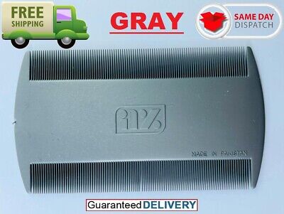 Gray Double Sided Nit CombHead Lice Detection pet dog cat flea pine para pious