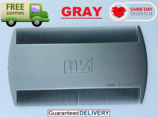Gray Double Sided Nit CombHead Lice Detection pet dog cat flea pine para pious