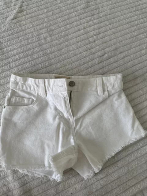 Girls Next White Denim Shorts Aged 9 Years BNWOT