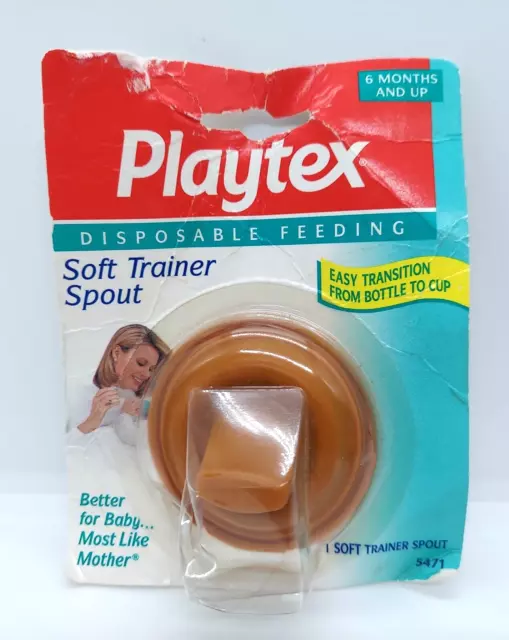 VINTAGE PLAYTEX SOFT TRAINER SPOUT MAKES TRANSITION TO CUP SIMPLE Brand ...