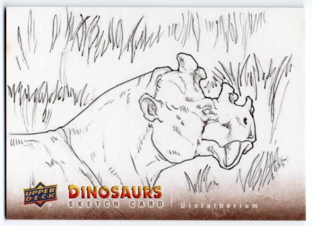 2015 Dinosaurs Sketches SC-UIN Uintatherium by Dan MacIsaac 1/1