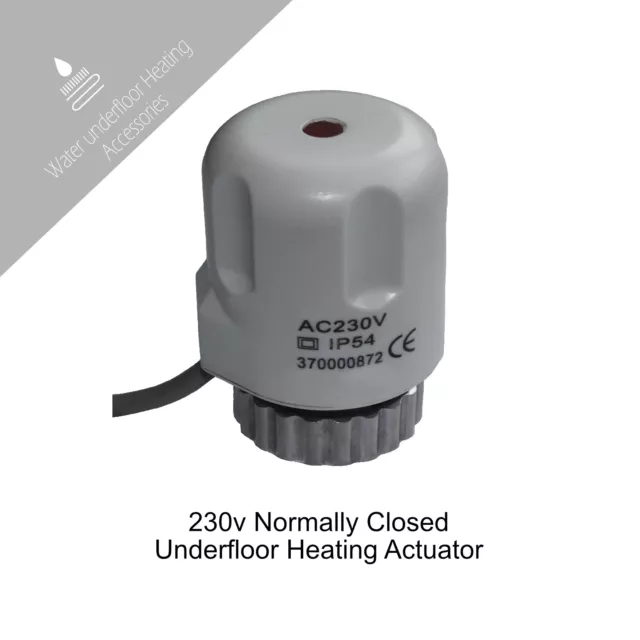 Water Underfloor heating manifold actuator 230v UK seller Normally Closed